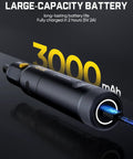 Cordless Rotary Tool Kit With 25000 RPM Motor 5 Speed Settings 44 Accessories showcased with 3000mAh battery capacity.