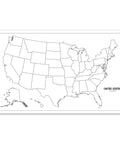 Laminated Blank United States Map Poster 18 By 29 Inches For Wet Erase Markers Only Durable Tear Resistant Wall Chart For Classroom Or Office Use Perfect For Home School Projects And Group Activities In Classrooms Or Libraries.
