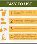 Easy to use instructions for Top Notch Wetlook Paver Sealer and Joint Sand Stabilizer two part kit process.