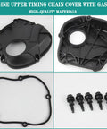 Engine Upper Timing Chain Cover With Gasket For 2008 2017 Audi A3 A4 A5 A6 Q5 TT And VW Beetle CC EOS Golf GTI Jetta Passat Tiguan Black Replacement