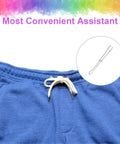 4 Pack Metal Drawstring Threaders For Easy Quick Insertion In Sweatpants, Hoodies, And Swim Trunks Stainless Steel Bodkin Threader