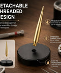 Precision Balance Wheel Holder For Mechanical Watches With Non Magnetic Brass Pin And Anti Slip Base Hairspring Tack Support Tool showing detachable design.