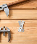 2 Pack Stainless Steel Hidden Pivot Hinges With 360 Degree Rotation for hidden doors, wooden panels, and tools on a table