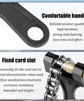Heavy Duty Motorcycle Chain Breaker Tool, sturdy cast iron handle, fixed card slot for removing links 420 428 520 525 528 530 chains