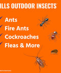 Ant Killer Plus Multi Purpose Insect Control For Outdoors Kills Fire Ants Fleas Cockroaches And Other Crawling Insects 3 Lb