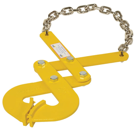 Low Profile Double Scissor Pallet Puller, Workhorse Steel Construction, 5000 Lb Capacity, Self Cleaning Head, Yellow Finish