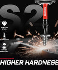 Torx Screwdriver Bits Set 52 Pcs Magnetic Pro Grade With Color Coded Base showing S2 steel durability and impact resistance.