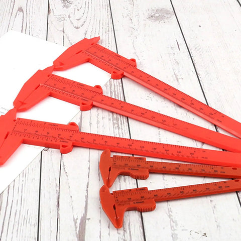 Depth Vernier Caliper 3inches, 6inches Depth Vernier for Length Width Inner Outer Measuring Caliper Measuring Tool Digital Gauge on wooden surface.