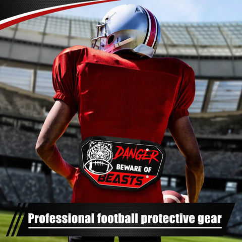 Football Back Plate Lower Back Pads For Players Ventilated Foam Padding And Durable Panels Rear Protector Gear For Youth And Men