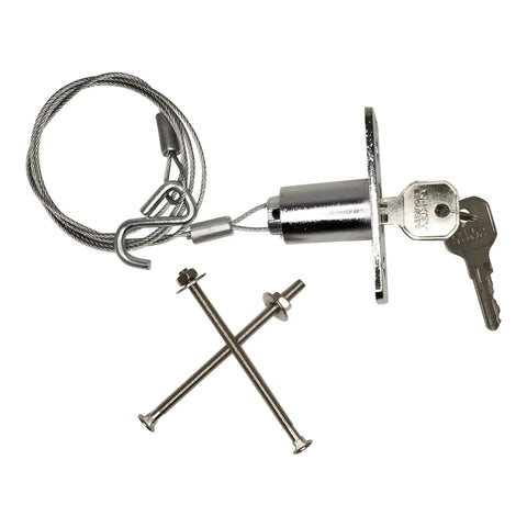 Garage Door Emergency Release Cable Kit With Quick Release Lock For Easy Manual Access When Power Goes Out Heavy Duty Keyed