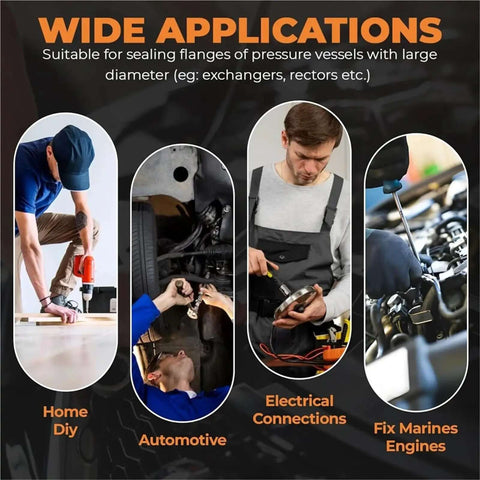 Badass Flat Copper Washers 200 Piece Kit in home, automotive, electrical, and marine engine use