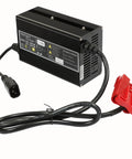 Heavy Duty Floor Scrubber Charger With Pallet Jack 24V 10A SB120 Red Connector Built In Short Circuit Protection