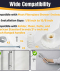 Universal Grab Bar Mounting Kit For Fiberglass Showers With Adjustable Spacers overview of components and compatibility features