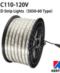 Plug And Play RGB LED Strip Lights 65.6 Ft Waterproof Flexible Rope Light With Dimmable Color Changes And 24 Key Remote