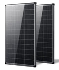 Heavy Duty 200 Watt Bifacial Solar Panel 2 Piece Bundle 12V N Type with anti-corrosion frame for RVs and boats.