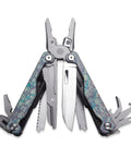 Camouflage Titanium Multitool Pliers Built Beefy With 420 Stainless Plier Head And 440 Steel Accessories Serrated Saw Blade
