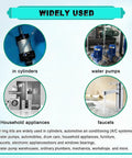 Infographic showcasing uses of 270 Piece O Ring Set For Car Air Conditioning And Plumbing in cylinders, water pumps, and more.