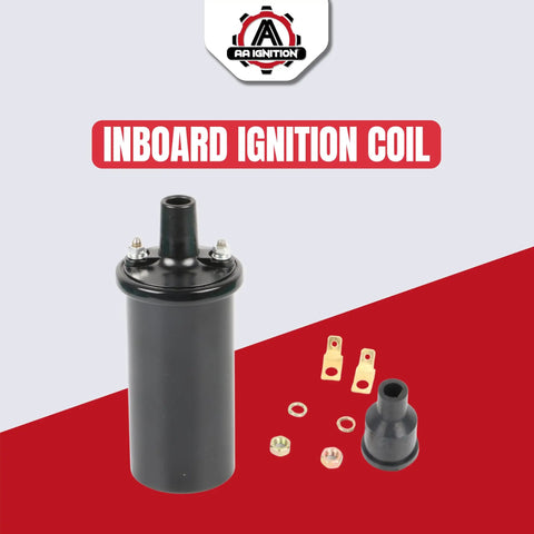 Inboard Marine Ignition Coil Replacement For Thunderbolt IV And V HEI Systems Delivers Reliable Spark Easy Install And Better Start Power To Stop Hard Starts And Hot Runs Replaces 18-5438 392-805570A2 392-7803A4 392-805570A1 72115 40511