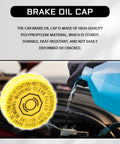 Blue coolant being poured into engine reservoir next to Brake Fluid Cap Replacement for Dodge Ram 1500 2500 3500 Jeep Wrangler JK Grand Cherokee Chrysler Sebring OEM 4683656AB Master Cylinder Reservoir Cap Easy Install Durable Construction