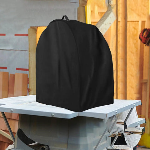 Shop Tough Table Saw Cover Waterproof Oxford Cloth Shield With Locking Drawstring And Carry Handle Grip Tight Fit Guards Workshop Bench Drill Press Planer Garage Gear Against Dust And Rain 28 X 24 X 28 on workbench