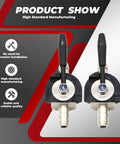 2-Pack 1/4 Inch Heavy Duty Gas Shutoff Valve Steel Inline Shutoff Replacement For ATVs, Karts, And Lawn Mowers, Compatible With Scag 48568