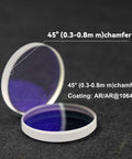 4 Pack 30mm Diameter 5mm Thick Fiber Laser Protective Lenses For Raytools WSX Precitec Fiber Laser Cutting Head Accessories, close-up view
