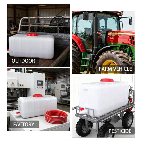 Large 29 Gallon Water Storage Tank With Spigot and 3m Hose Control Valve for Camping RV Truck Emergency in farm and factory