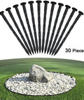 Spiral Landscape Anchoring Spikes 8 Inch Set For Lawn Edging Tough As Nails Durable Plastic Stakes For Garden Fabric 30 Pack