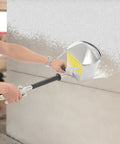 Built Tough Air Stucco Texture Hopper Sprayer Cranks Out Fast Wall Coating With Four Swappable Nozzles For Quick Mortar Spread And Flawless House Paint Finish in use for even plaster finish.