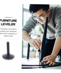 Premium Set Of Four Furniture Levelers Featuring Swivel Foot Screws for quick height adjustment during use in a home office.