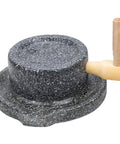 Hand Crank Stone Grain Mill With Granite Grinding Stone And Sturdy Wood Base, Compact Flour Grinder For Fresh Ground Flour And Grains