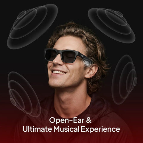 Kickass Open Ear Bluetooth Sunglasses With UV400 Lens Shielding And A Rock Solid Ten Hour Battery Built In Mic Drips Clean Bass And Crisp Call Audio Groove To All Your Favorites While Crushing Workouts Or Cruising City Streets