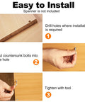 Installation guide for Top Shelf Grade Ten Point Nine Flat Head Socket Cap Screws 10-32 X Quarter Inch Hex Drive Machine Bolts.