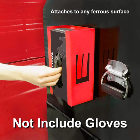 Heavy Duty Magnetic Glove And Tissue Holder Snaps Tight To Rolling Toolboxes And Steel Surfaces Holds Eight Pounds For Grease Monkey Quick Pick Access Zero Sweat Cleanup Two Pack Kit