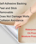 Nine Millimeter IXPE Foam Wall Panels Peel And Stick For Interior Basement Finishing Self Adhesive Thermal Shield No Sweat DIY home image showing self-adhesive backing and waterproof layer.