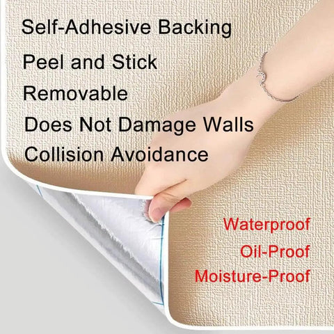 Nine Millimeter IXPE Foam Wall Panels Peel And Stick For Interior Basement Finishing Self Adhesive Thermal Shield No Sweat DIY home image showing self-adhesive backing and waterproof layer.