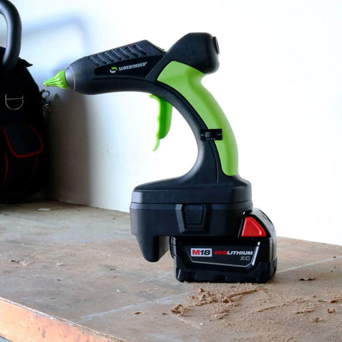 Cordless Heavy Duty Full Size Hot Glue Gun 60 Watt 18 Volt Pro Grade For DIY Projects And Repairs Milwaukee Version Battery Powered