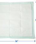 Adult Incontinence Bed Pads 36x36 Extra Large 50 Pack Hella Absorbent Pee Underpads With Quilted Top Sheet Chux Style mattress cover