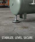 Adjustable Leveling Foot For Furniture To Stop Wobble On Irregular Floors, Carbon Steel Leg with Built-In D40 Rubber Pad