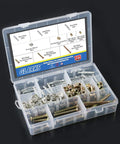 125-Piece 3-In-One Furniture Hardware Kit With Hex Socket Cap Screws Barrel Nuts Cam Fittings Dowels Hex Insert Nuts and more