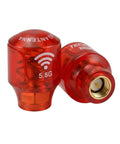 Stubby 5.8G FPV Antenna RHCP 2.3dBi SMA Male Connector For RC Drones And FPV Goggles Ultra Compact Long Range Antenna, red pair.