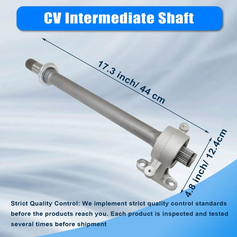 Front Right CV Intermediate Shaft 44500TA0A00 Direct Swap For Honda Crosstour Accord AT And Acura TSX, 17.3 inch long axle.