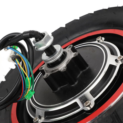 10 Inch Hub Motor For Electric Scooters With 48V 800W Power Pneumatic Tires Rear Wheel Drive Brushless Aluminum Alloy Construction Off Road Ready Beefed Up Torque 250 To 1000 RPM Weather Resistant For Smooth Acceleration