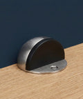 2 Pack No Drill Door Stopper, Stainless Steel Floor Door Stop, Anti Collision Bumper, Corrosion Resistant Hemispherical Door Stop pictured