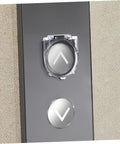 4 Pack Power Button Cover Protectors For Elevators And Washing Machines, plastic push button guard shown on elevator panel