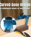 Precision 3 Inch T Track Fence Flip Stop For Woodworking Hella Accurate Quick Lock Design For Table Saw Miter Saw And Router Table With Bolt Delivers No Sweat Repeatability Daily, featuring curved-base design.