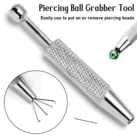 Piercing Ball Grabber Tool from Piercing Ball Grabber Kit For Nose Ears Cartilage And Navel Threadless And Threaded Tapers 14G To 20G