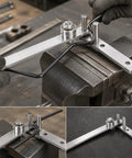 Super Tough Manual Rebar Bender Mini Tubing Wire Bending Tool crafted from durable steel for precise rod shaping in use.