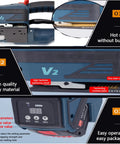 Heavy Duty Electric Strapping Machine For One Half To Five Eighths Inch Pp Pet Strap Battery Powered Automatic Hot Melt Bender Cutter detailed view of alloy material and settings.