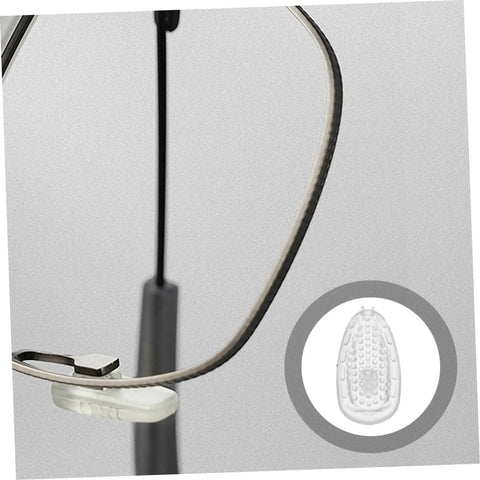 Close-up of glasses with Silicone Nose Pads For Glasses Repair Kit With Soft Nose Pads, Screws, and Mini Screwdriver for Quick Eyewear Fixes.